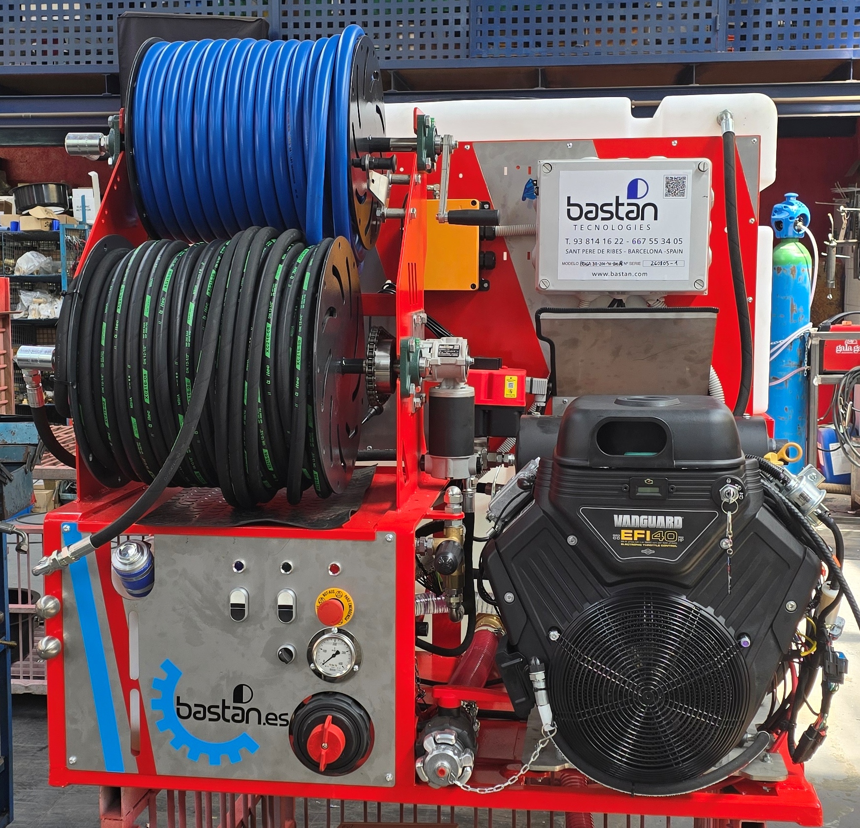 Equipo desatascos tuberías 80 litros min. modelo Praga